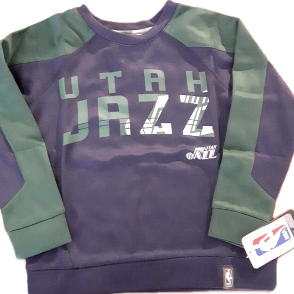 NWT [Outerstuff] Utah Jazz NBA Crewneck Long-Sleeved Sweatshirt Kids Sz M (5/6) - Picture 4 of 6